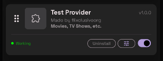 Test provider card preview